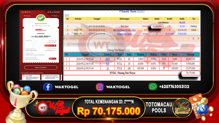 BUKTI PEMBAYARAN TOTOMACAU WAKTOGEL