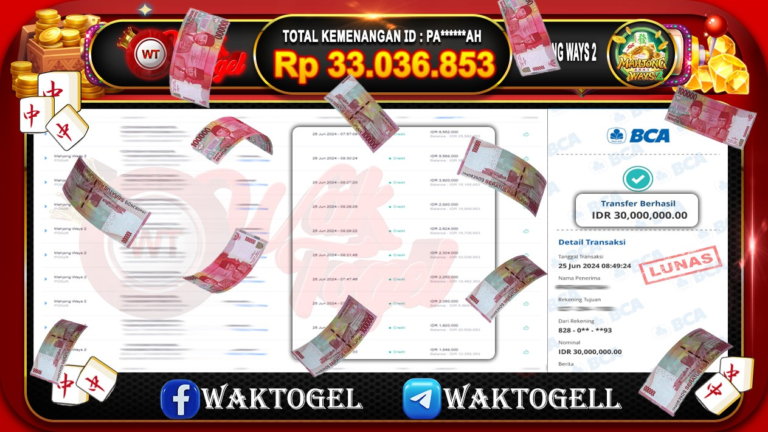 BUKTI PEMBAYARAN SLOT WAKTOGEL