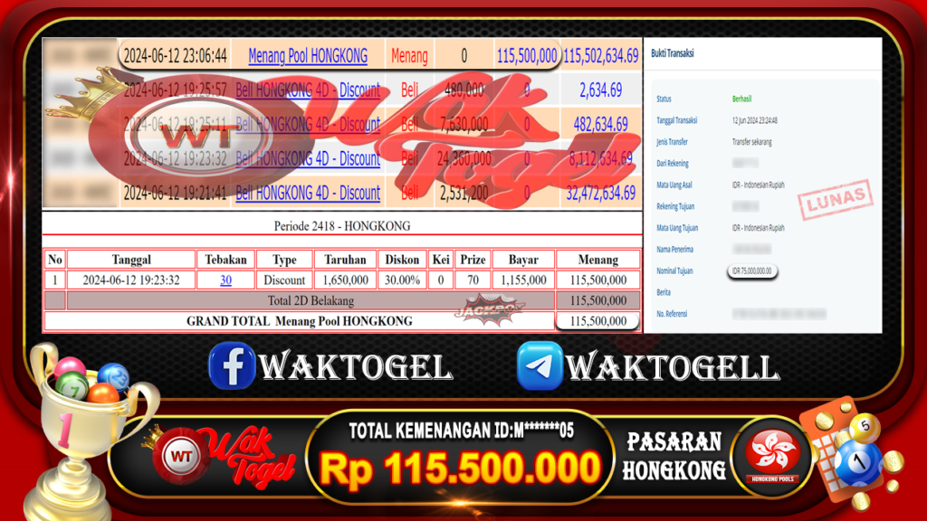 BUKTI PEMBAYARAN HONGKONG WAKTOGEL