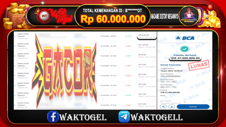 BUKTI PEMBAYARAN SLOT WAKTOGEL