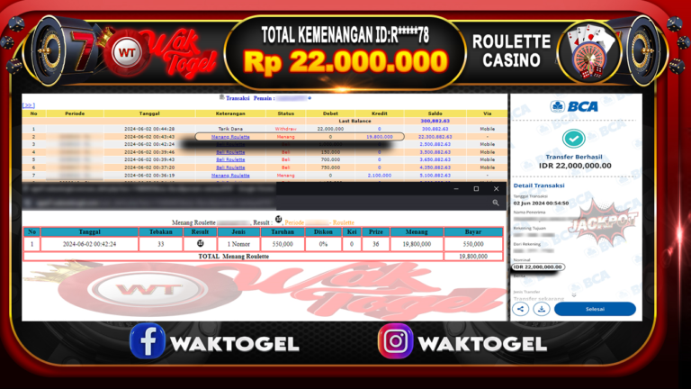 BUKTI PEMBAYARAN CASINO WAKTOGEL