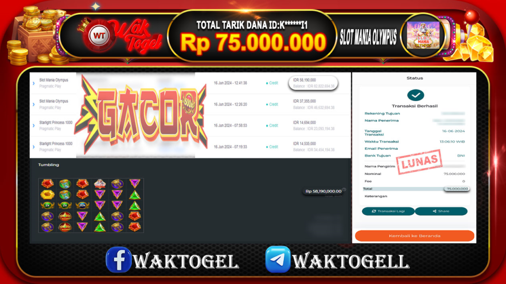 BUKTI PEMBAYARAN SLOT WAKTOGEL