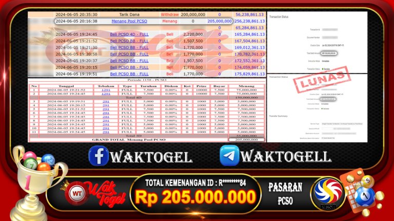 BUKTI PEMBAYARAN PCSO WAKTOGEL