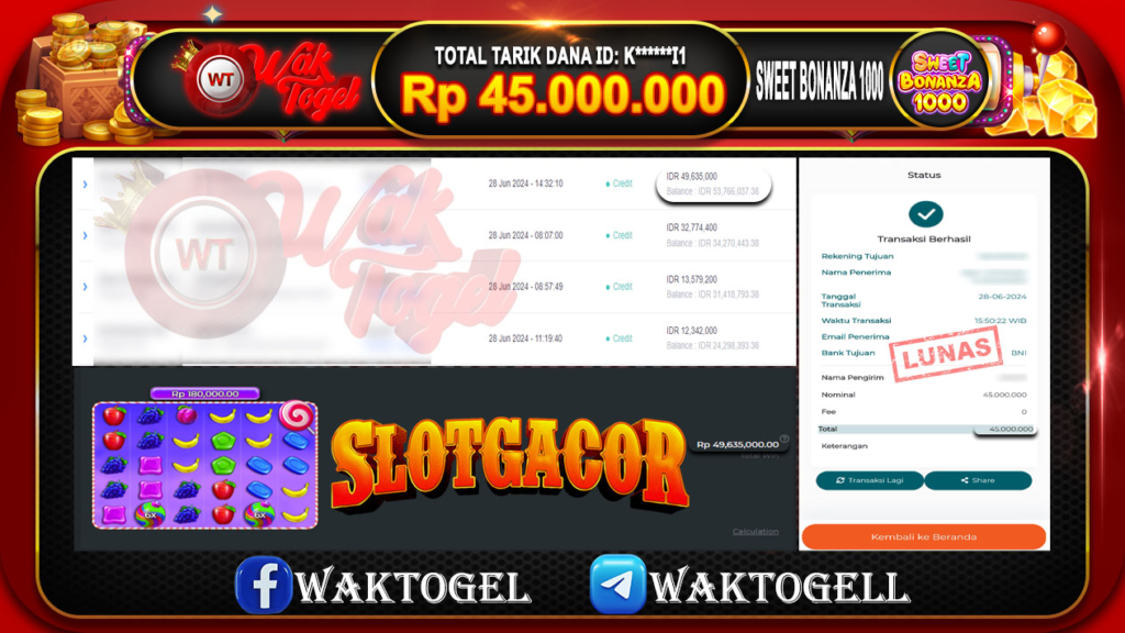 BUKTI PEMBAYARAN SLOT WAKTOGEL