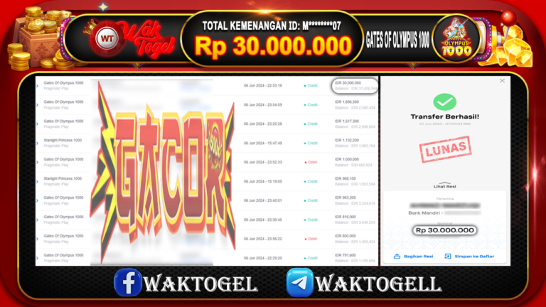 BUKTI PEMBAYARAN SLOT WAKTOGEL