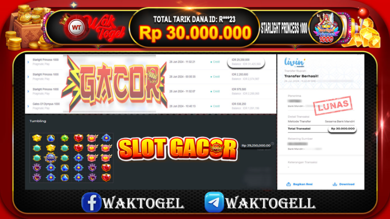 BUKTI PEMBAYARAN SLOT WAKTOGEL