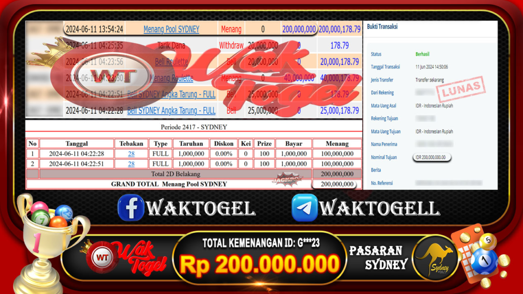 BUKTI PEMBAYARAN SYDNEY WAKTOGEL