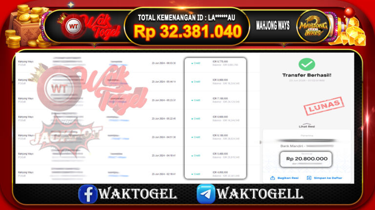 BUKTI PEMBAYARAN SLOT WAKTOGEL