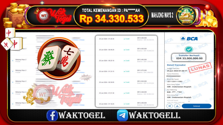 BUKTI PEMBAYARAN SLOT WAKTOGEL