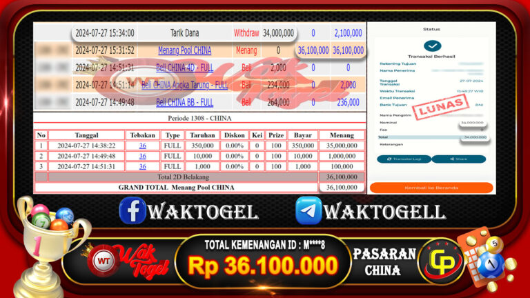 BUKTI PEMBAYARAN CHINA WAKTOGEL