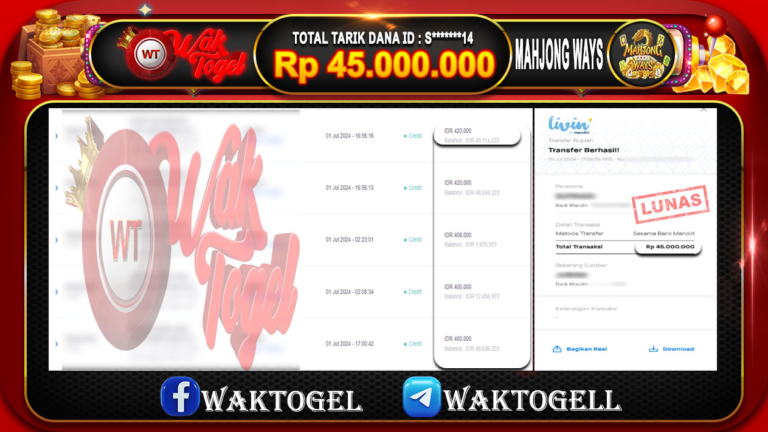 BUKTI PEMBAYARAN SLOT WAKTOGEL