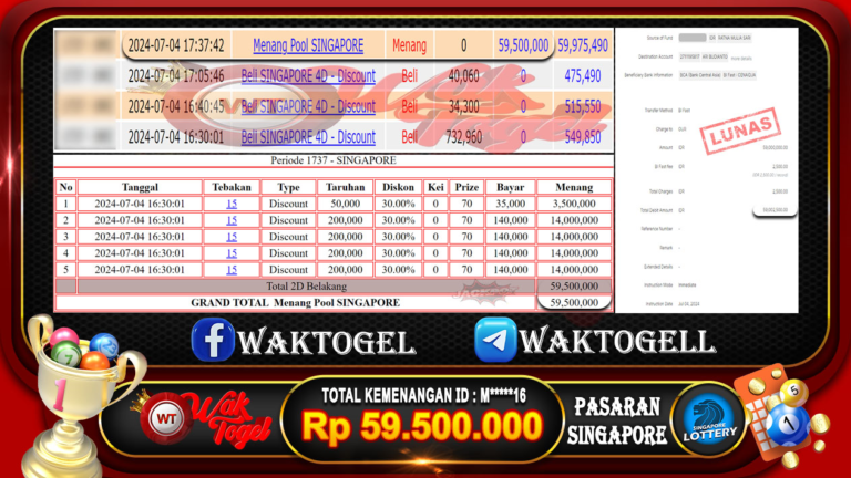 BUKTI PEMBAYARAN SINGAPORE WAKTOGEL