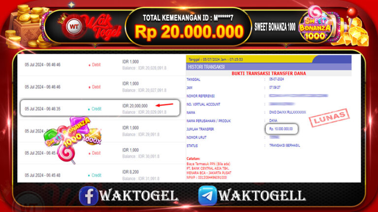 BUKTI PEMBAYARAN SLOT WAKTOGEL