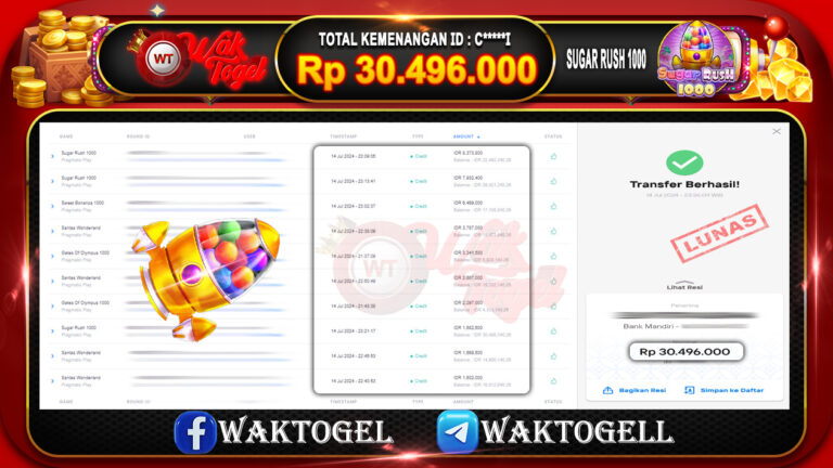 BUKTI PEMBAYARAN SLOT WAKTOGEL