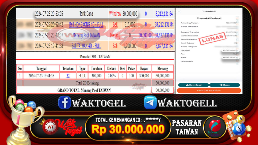 BUKTI PEMBAYARAN TAIWAN WAKTOGEL