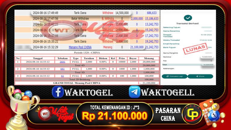 BUKTI PEMBAYARAN CHINA WAKTOGEL