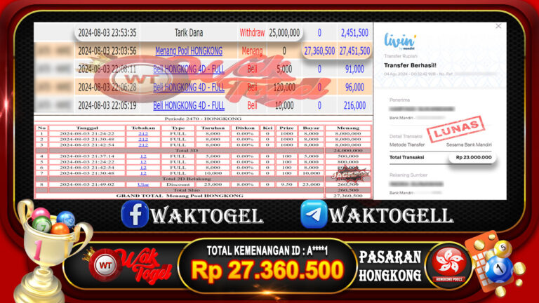 BUKTI PEMBAYARAN HONGKONG WAKTOGEL