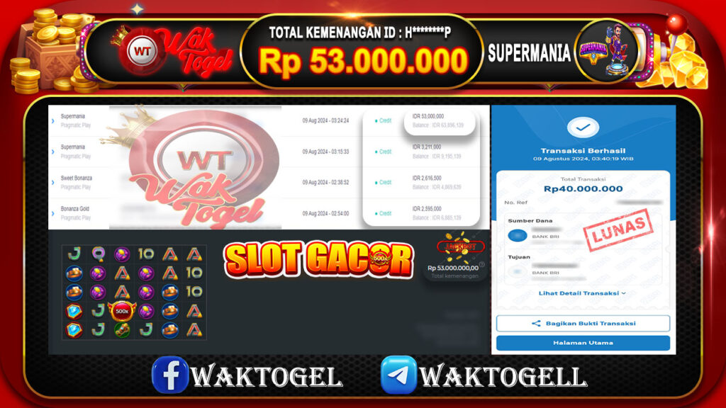 BUKTI PEMBAYARAN SLOT WAKTOGEL