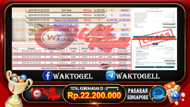 BUKTI PEMBAYARAN SINGAPORE WAKTOGEL