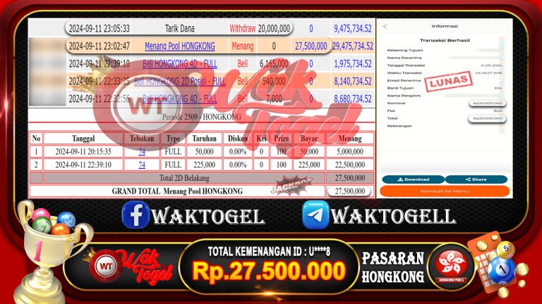 BUKTI PEMBAYARAN HONGKONG WAKTOGEL