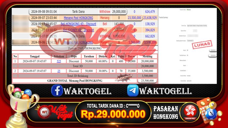 BUKTI PEMBAYARAN HONGKONG WAKTOGEL