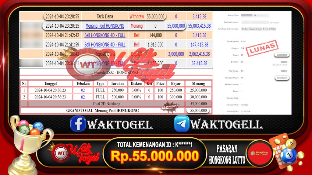 BUKTI PEMBAYARAN HONGKONG LOTTO WAKTOGEL