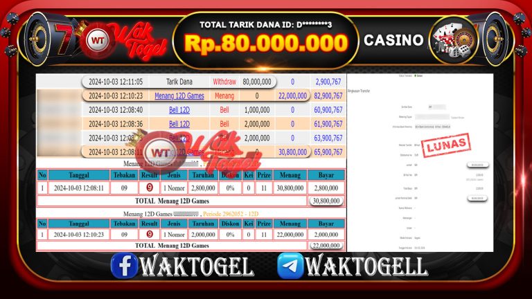 BUKTI PEMBAYARAN CASINO WAKTOGEL