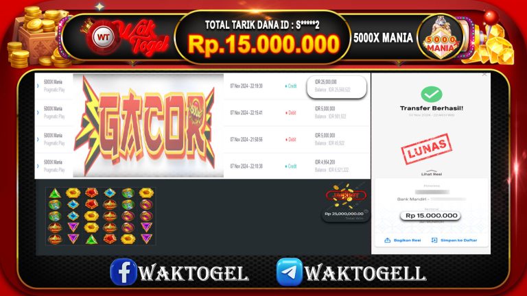 BUKTI PEMBAYARAN SLOT WAKTOGEL