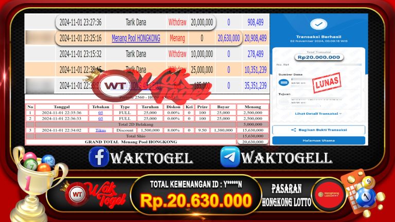 BUKTI PEMBAYARAN HONGKONG LOTTO WAKTOGEL