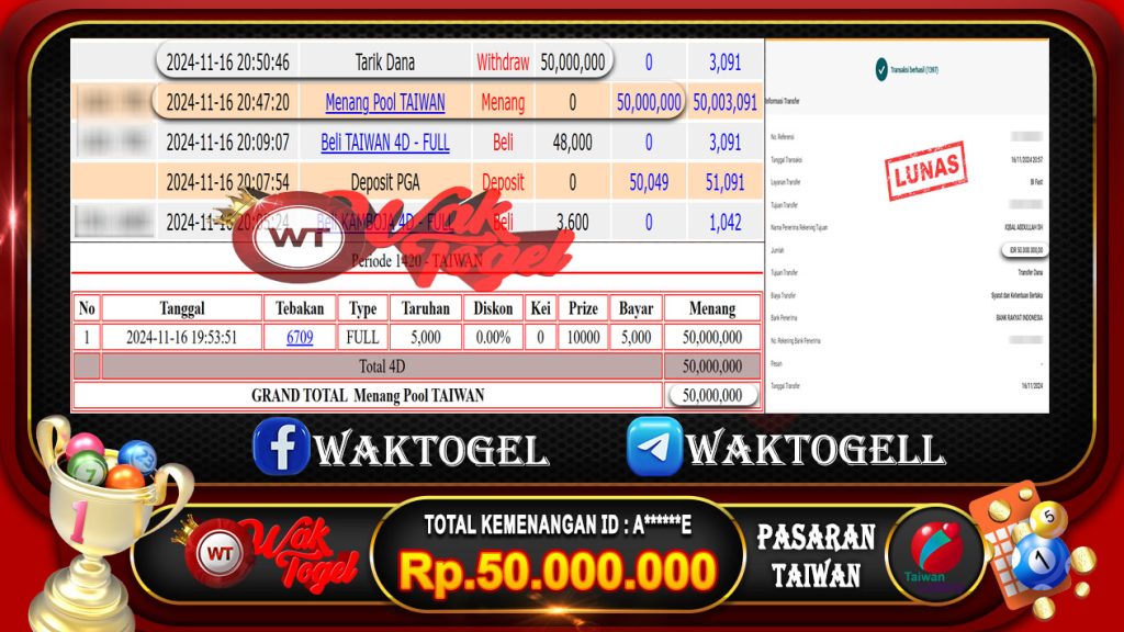 BUKTI PEMBAYARAN TAIWAN WAKTOGEL