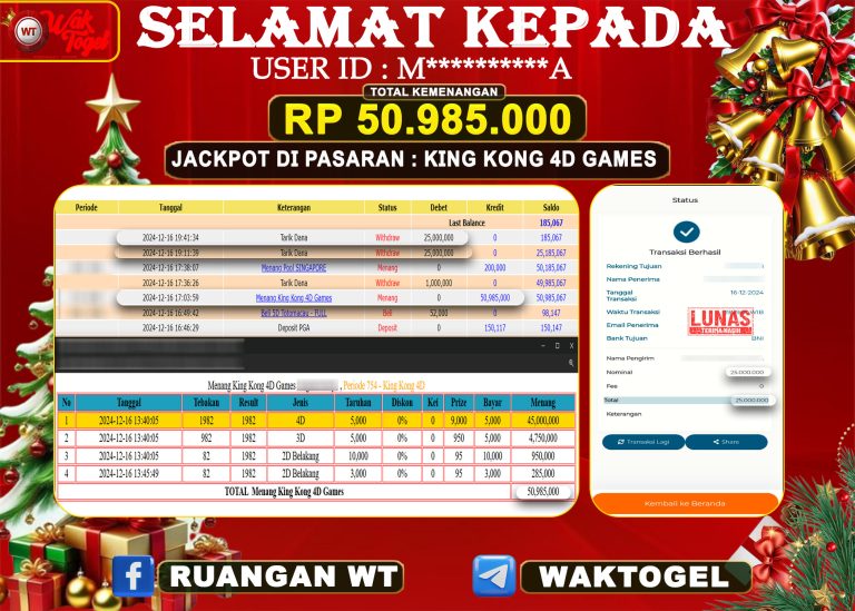 BUKTI PEMBAYARAN KINGKONG WAKTOGEL