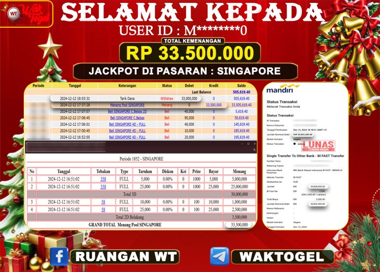 BUKTI PEMBAYARAN SINGAPORE WAKTOGEL