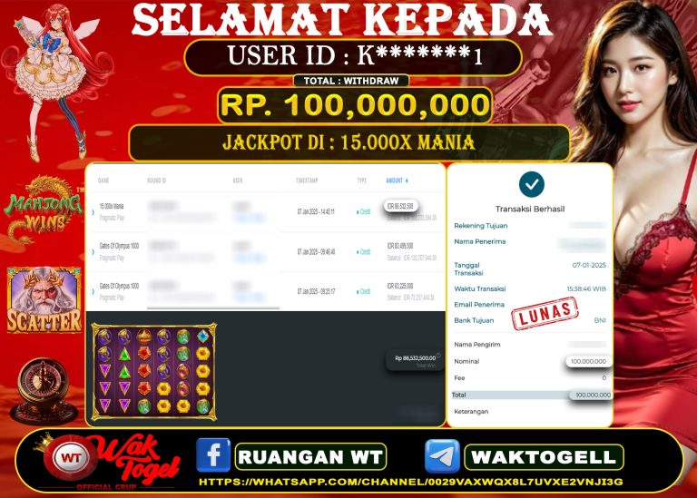 BUKTI PEMBAYARAN SLOT WAKTOGEL