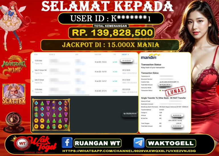 BUKTI PEMBAYARAN SLOT WAKTOGEL