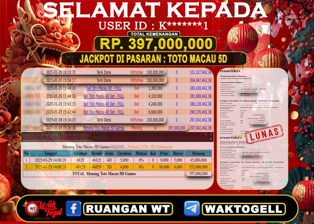 BUKTI PEMBAYARAN TOTO MACAU 5D WAKTOGEL