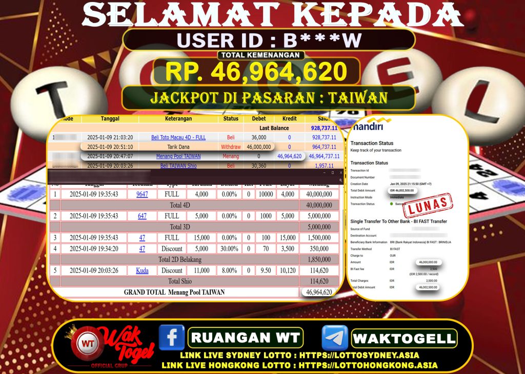 BUKTI PEMBAYARAN TAIWAN WAKTOGEL