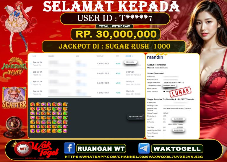 BUKTI PEMBAYARAN SLOT WAKTOGEL