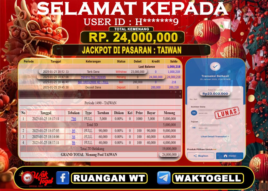 BUKTI PEMBAYARAN TAIWAN WAKTOGEL