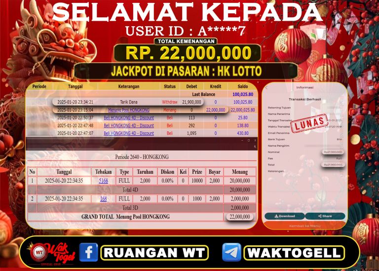 BUKTI PEMBAYARAN HONGKONG LOTTO WAKTOGEL