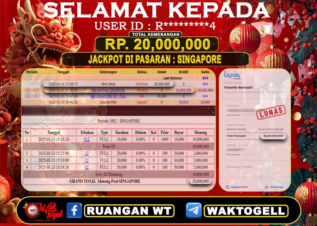 BUKTI PEMBAYARAN SINGAPORE WAKTOGEL