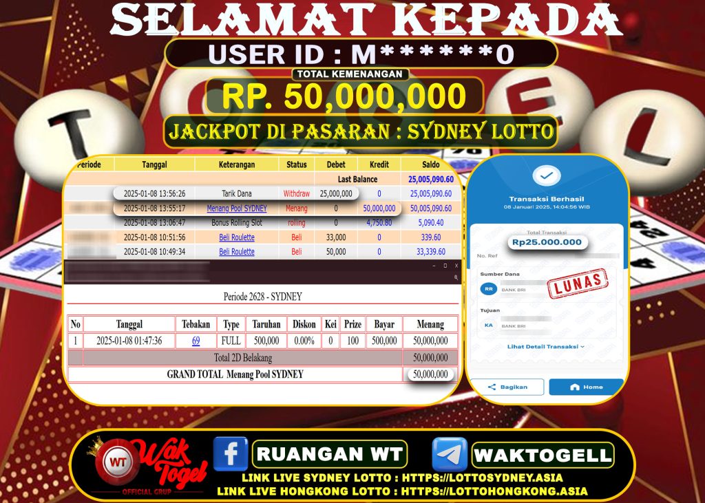 BUKTI PEMBAYARAN SYDNEY LOTTO WAKTOGEL