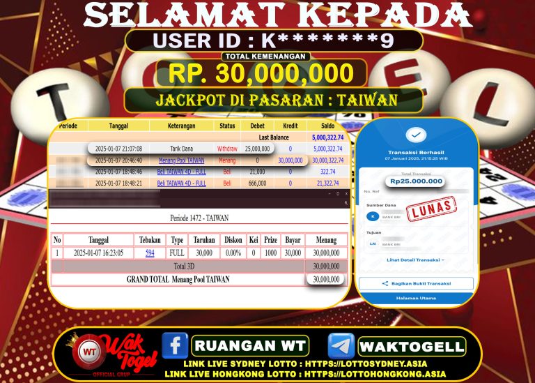 BUKTI PEMBAYARAN TAIWAN WAKTOGEL