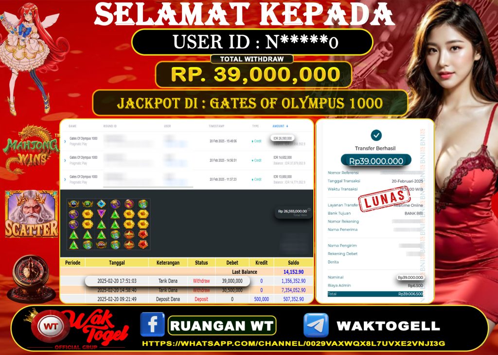 BUKTI PEMBAYARAN SLOT WAKTOGEL