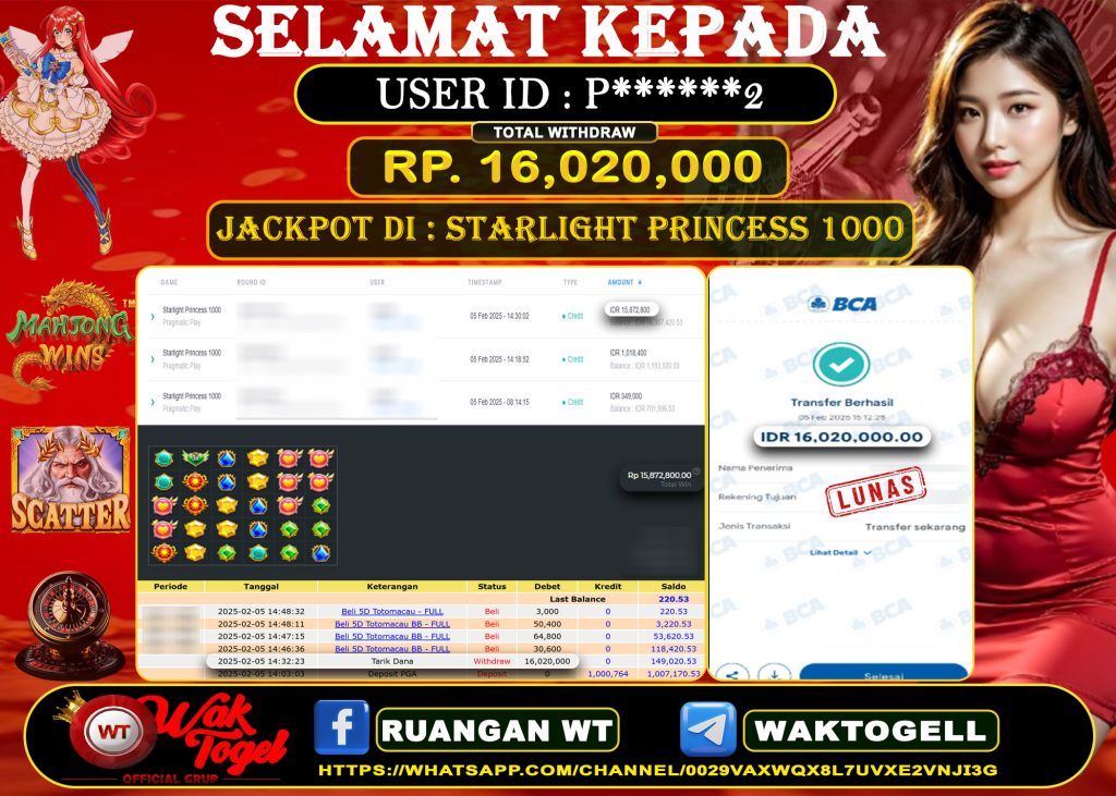 BUKTI PEMBAYARAN SLOT WAKTOGEL