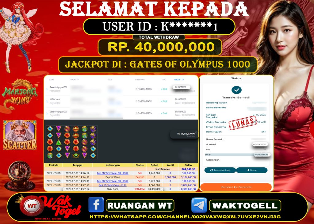 BUKTI PEMBAYARAN SLOT WAKTOGEL