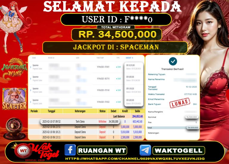 BUKTI PEMBAYARAN SLOT WAKTOGEL