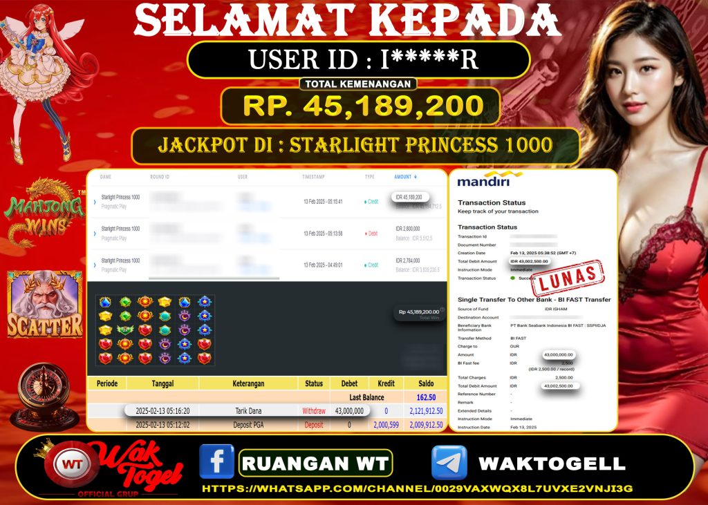 BUKTI PEMBAYARAN SLOT WAKTOGEL