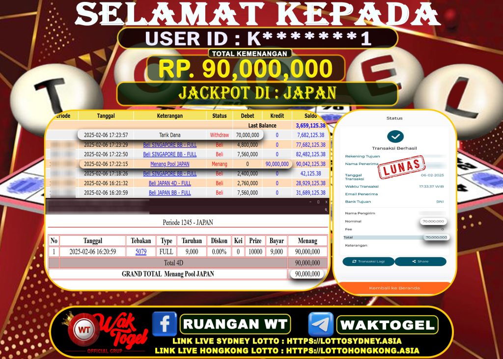 BUKTI PEMBAYARAN JAPAN WAKTOGEL