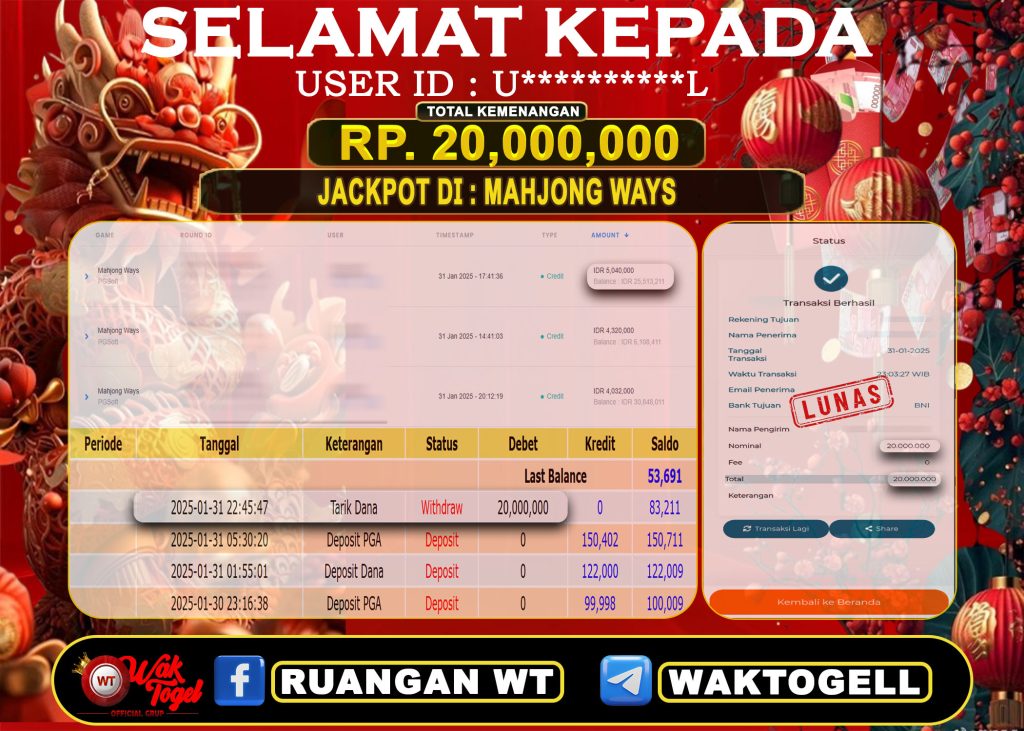 BUKTI PEMBAYARAN SLOT WAKTOGEL