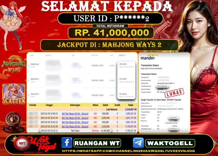 BUKTI PEMBAYARAN SLOT WAKTOGEL